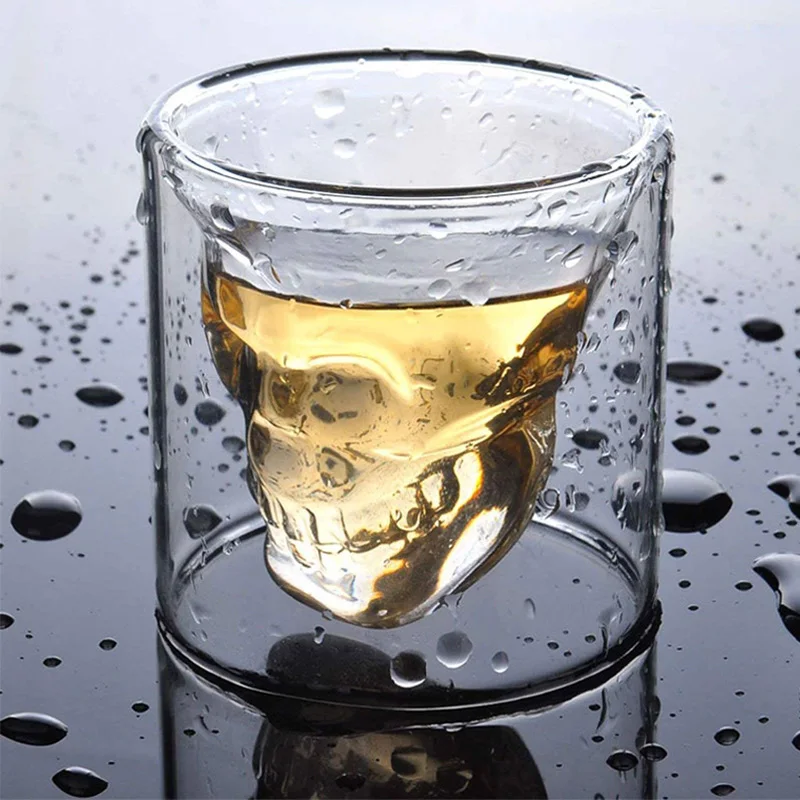 4 шт . двойные стенки бокал для вина Хрустальный стаканчик рюмочка es набор