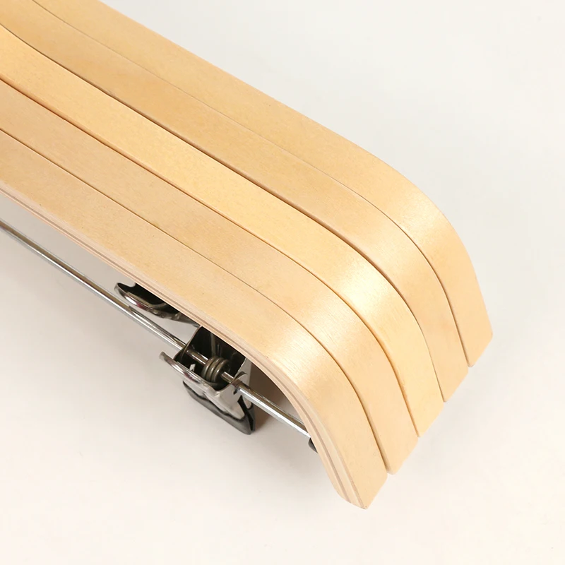 1 / 5 шт для взрослых фанерные деревянные вешалка брюк на широких шкаф одежды