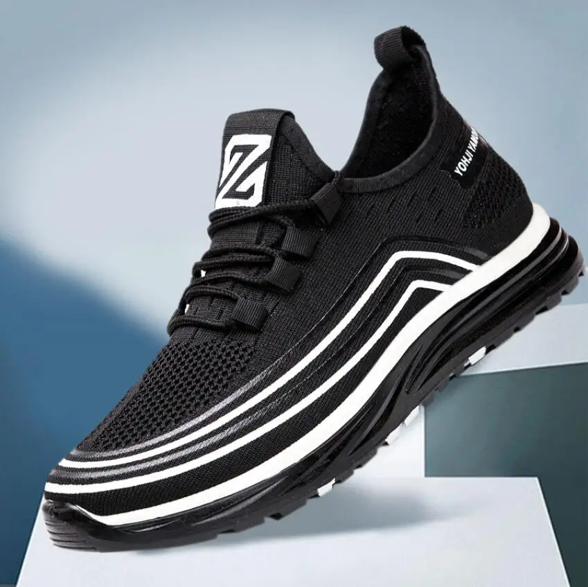 

2021 new men's Sneakers fashion mesh breathable casual shoes outdoor men running shoes fitness street sports shoes men Net shoes