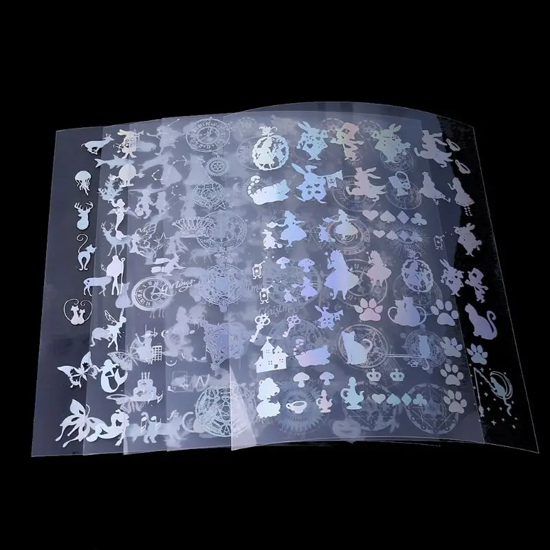 

18 Sheets Resin Supplies Kit,Transparent Decorate Stickers for Resin Molds