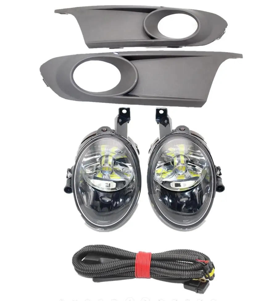 

Светодиодный фонарь для VW Jetta 6 A6 MK6 2011 2012 2013 2014 Автомобильный Стайлинг Передний светодиодный противотуманный фонарь Противотуманная фара Решетка или провод в сборе