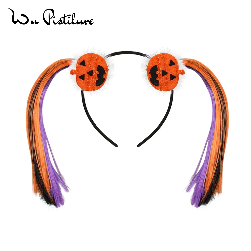 

New Fashion Halloween Headband Hair Decoration Pumpkin Hairband with Cute Hair Accessories for Girls Headwear Party Decor