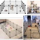 Детский манеж для домашних питомцев, складной металлический забор для обучения щенкам, котят, кроликов, морской свиньи