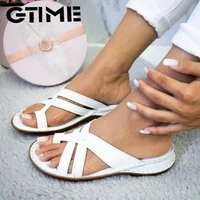 gladiator sandals women comfy slippers 2020 fahion roman wedge sandals low heels beach shoes casual flip flopssjpae 183