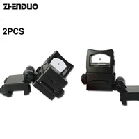 zhenduo 2pcs red dot holographic sight scope side aiming 21mm outdoor tools toy gun accessories