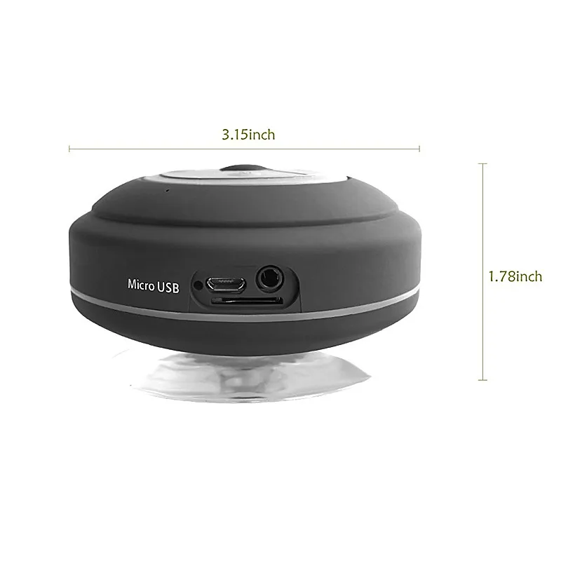 Bluetooth Беспроводной Динамик Портативный Hands Free душ Водонепроницаемый