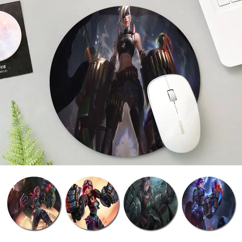 

Nice LOL VI Mouse Mat mouse non-slip pad player pad Round size rubber Gaming mouse Pad office Desk Mat