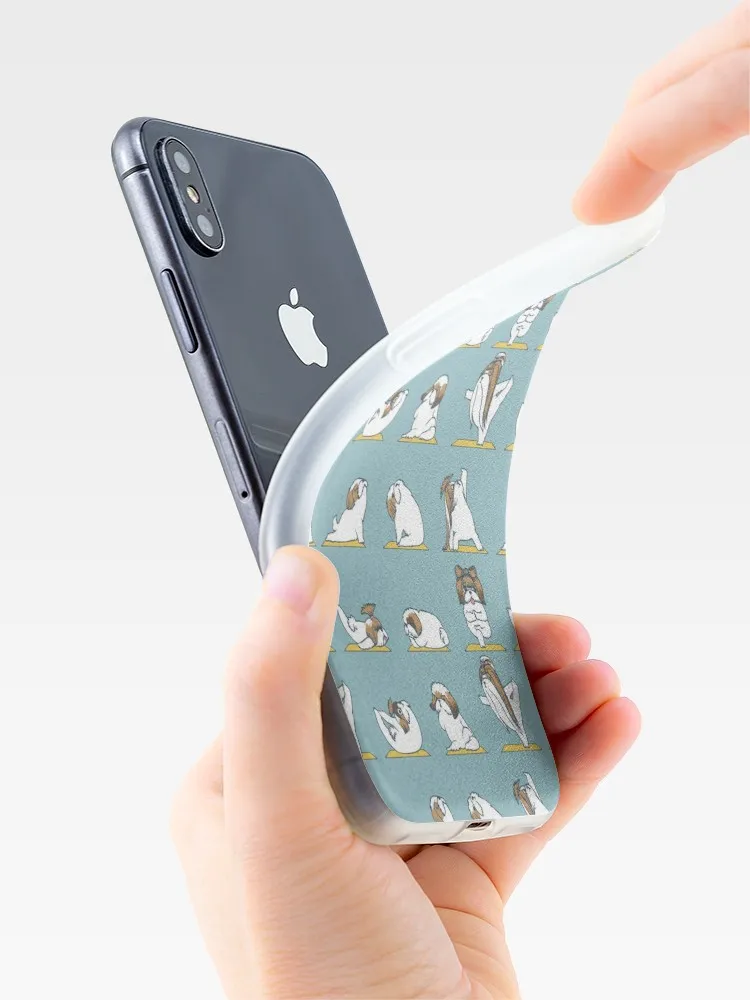 Shih Tzu Yoga ДЛЯ iphone 11 X XS Max XR милый кот Том чехол для 8 7 6 6S Plus Мягкий силиконовый