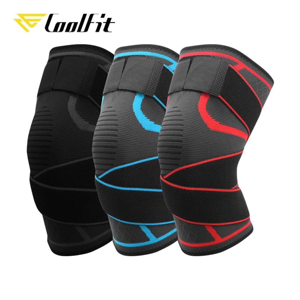 CoolFit 1 шт. спортивный наколенник регулируемый фиксатор для фитнеса Женский Бандаж