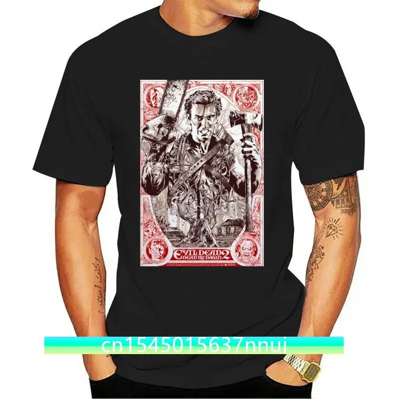 

Evil Dead 2 V.19 T Shirt White Movie Poster Horror All Sizes S-5Xl