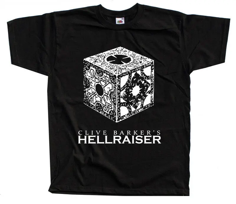 Hellraiser V2 Clive Barker постер фильма 1987 футболка (черная) все размеры S-3XL | Мужская одежда