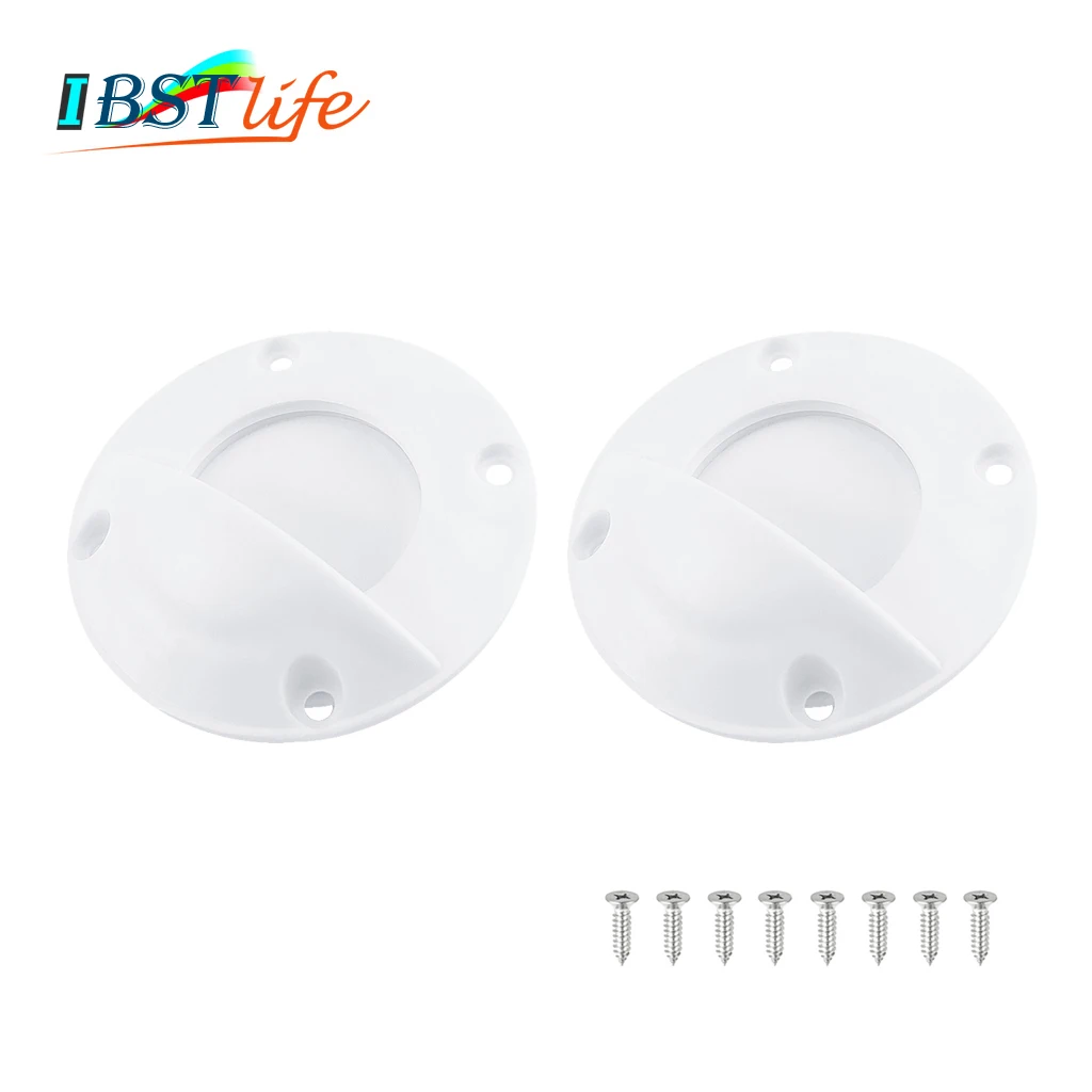 

2PCS Universal White Nylon Marine Boat Transom Deck Mount Drain Scupper Valve Screw Cap Bung Stopper Replacement Accessories
