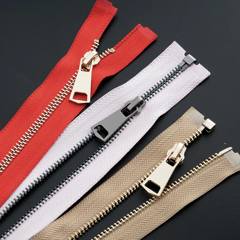 1 шт. Lightgold открытого конца металлическая молния для шитья куртка пальто на молнии