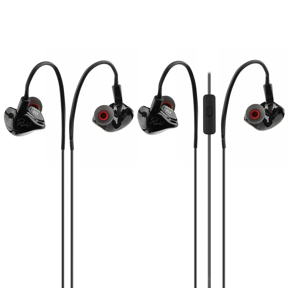 KZ ZS3 съемный кабель в ухо наушники шумоизоляция HiFi супер бас Музыка спортивные
