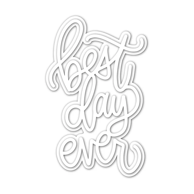 

JC best days Metal Cutting Dies DIY for Scrapbooking Letters Words Die Cut Paper Card Make Stencil Craft Mold Model Decoration