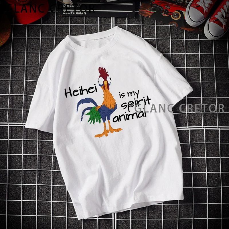 

New Harajuku 90s Short Sleeve Fun T-shirt Female Hei Girl Hei Cock Letter Print Ulzzang T-Shirt Lady Casual Tops