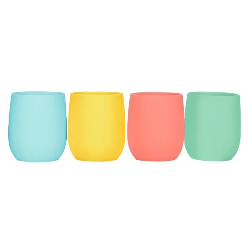 

Baby Silicone Cup Toddler No-Spill Drinking Cup Kid Tableware Infant Feeding Accessories BPA Free Silicone