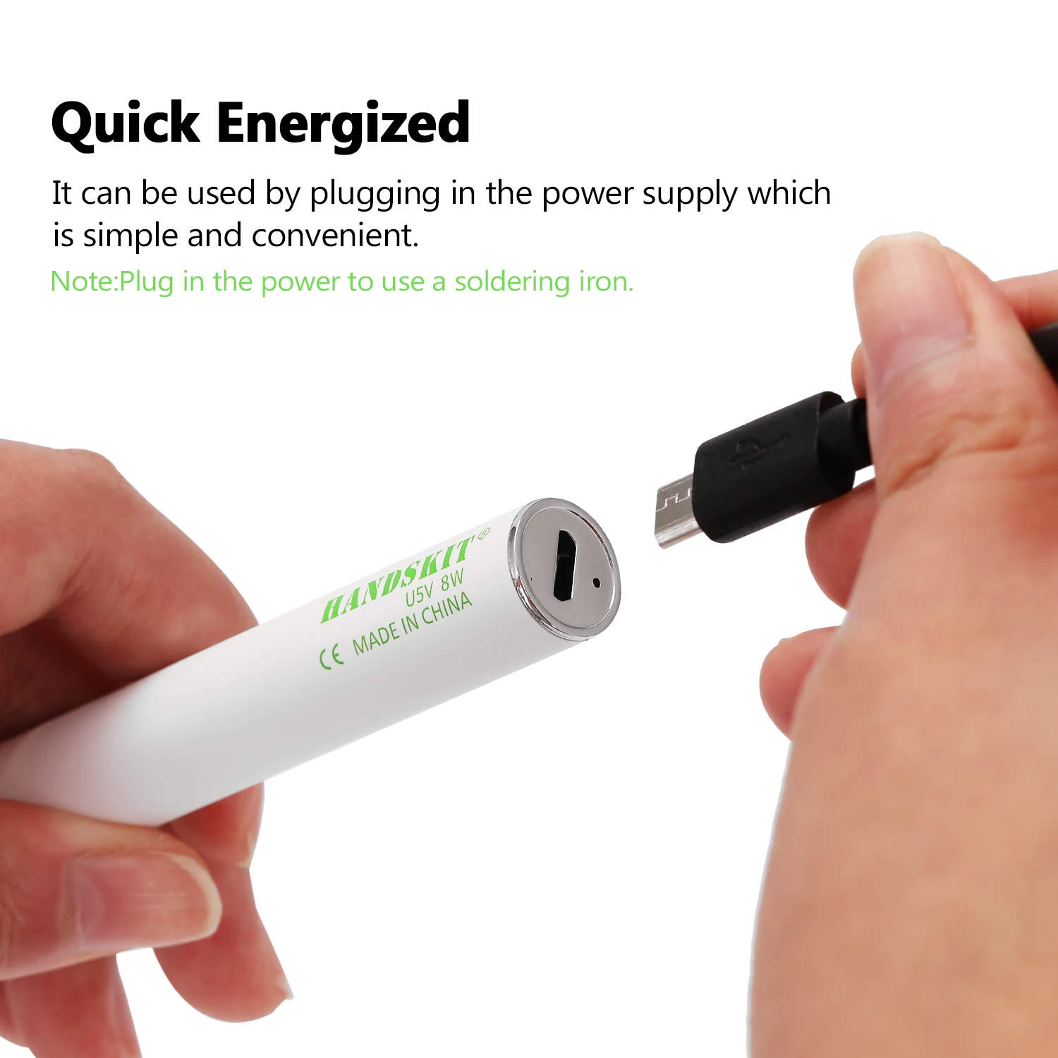 Handskit USB зарядка паяльник 5 в 8 Вт Регулируемая температура Электрический Комплект