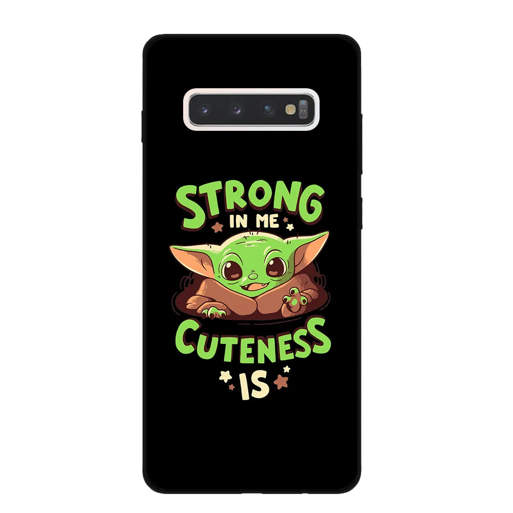 Милая задняя крышка для samsung Galaxy S7 Edge S8 S9 S10 S11 Plus Lite S11E S10E Note 10 Pro, черные силиконовые чехлы для телефонов