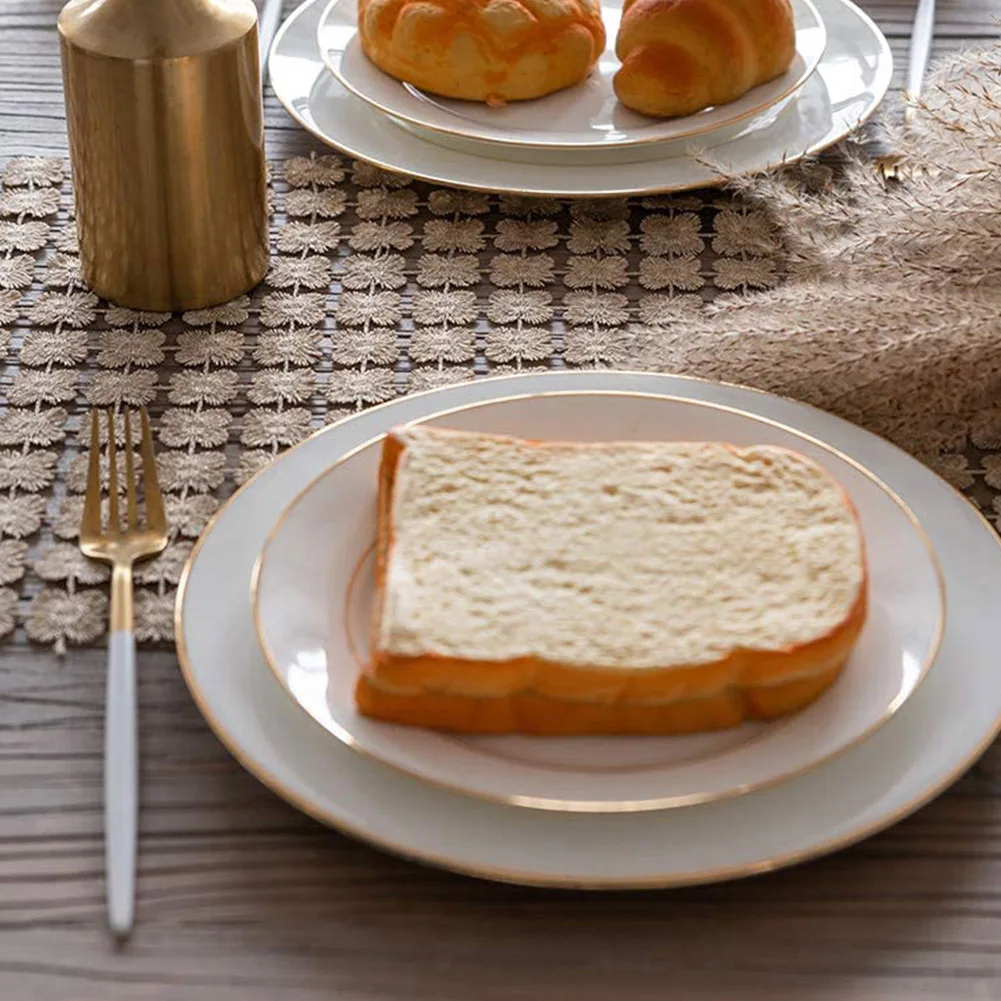 

For Wedding Easy Clean Rectangle Multifunction Restaurant Hotel Table Runner Glitter Clover Festival Modern Simple Dining Room