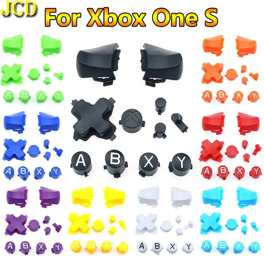 

JCD 1 компл. Кнопки ABXY D Pad Cross Direction Button Замена для Xbox One S Аксессуары для игрового контроллера
