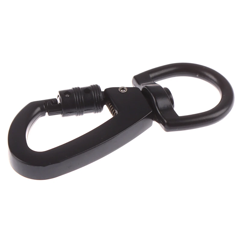 

1PC Outdoor D-type Buckle Auto Locking Carabiner With Swivel Rotating Ring High Quality