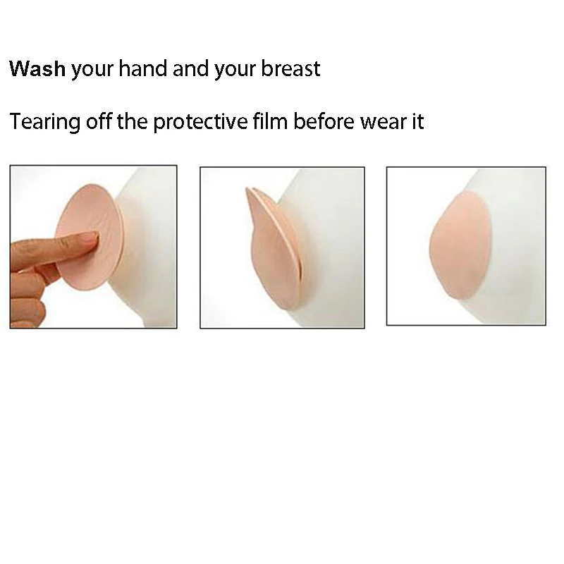 2 пары женские невидимые накладки на грудь наклейки многоразовые самоклеящиеся