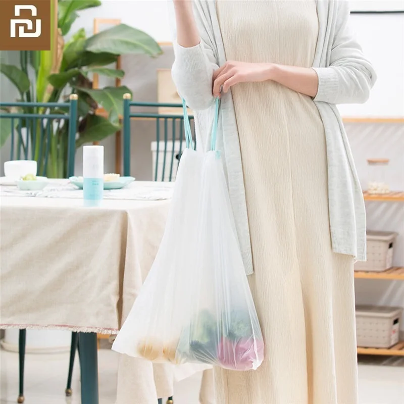 

Original NEW Thickened portable automatic closing Drawstring garbage bag kitchen cleaning bag garbage bag plastic bag