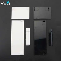 yuxi memeory card door battery back door cover lids shell 3 in 1 replacement for wii console blackwhite