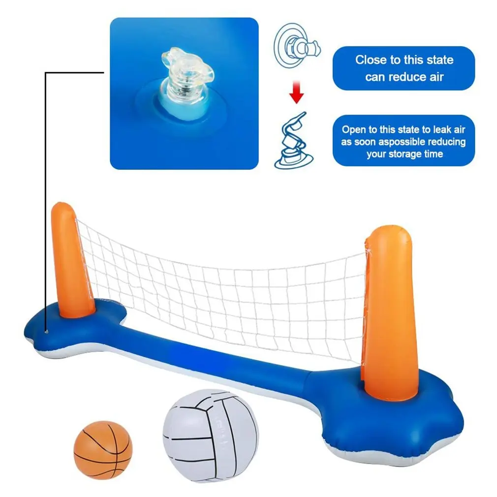

Надувная игрушка для бассейна, баскетбола, волейбола, гандбола, ПВХ пластиковый нейлоновый сетчатый водяной мяч, набор для взрослых
