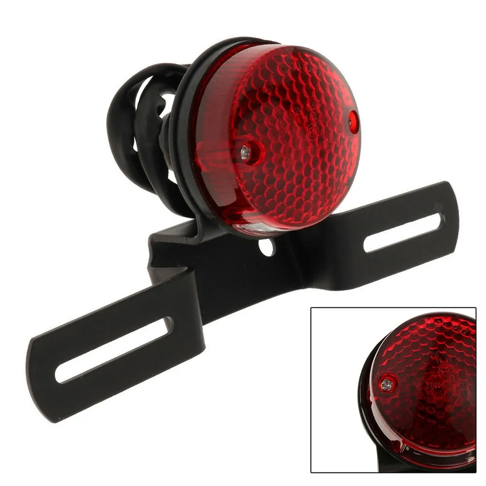 

Twin Round Tail Light Universal Rear Retro Taillight Tail Motorbike Stop