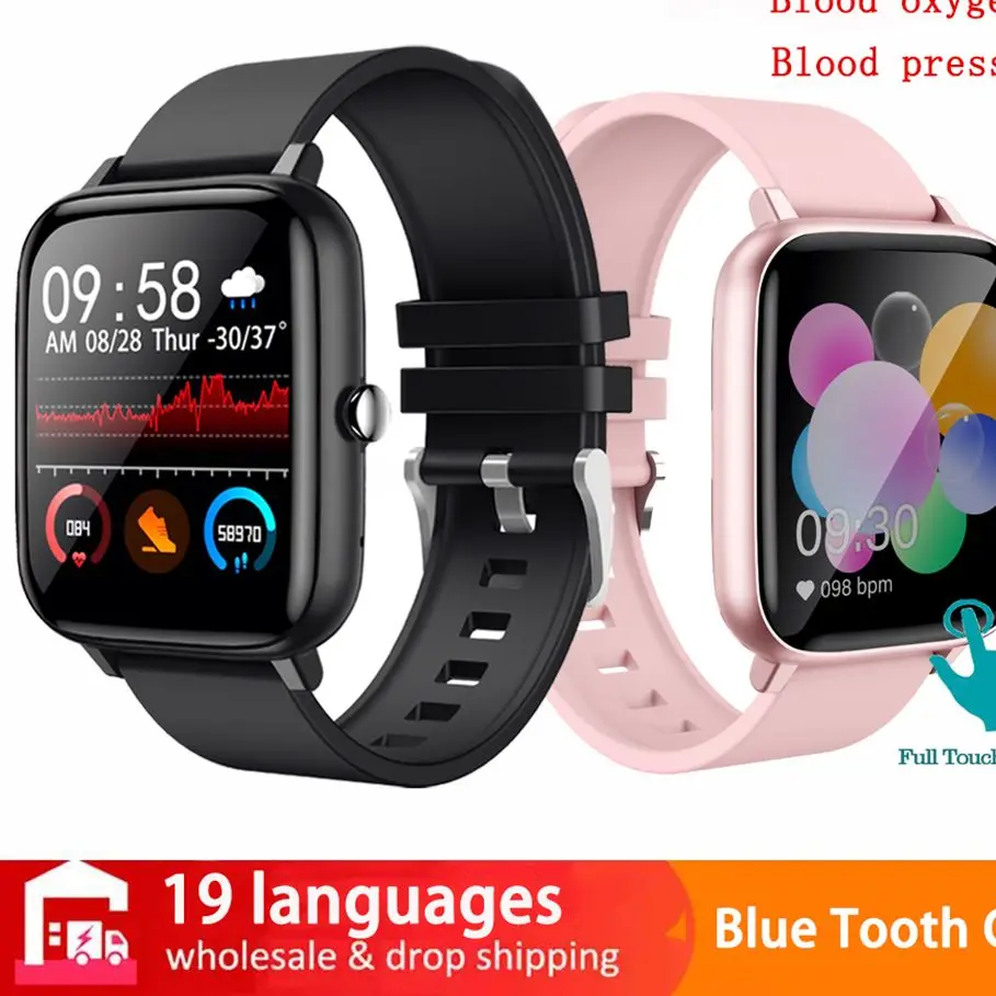 

Смарт-часы P6 с Bluetooth, фитнес-трекером и тонометром