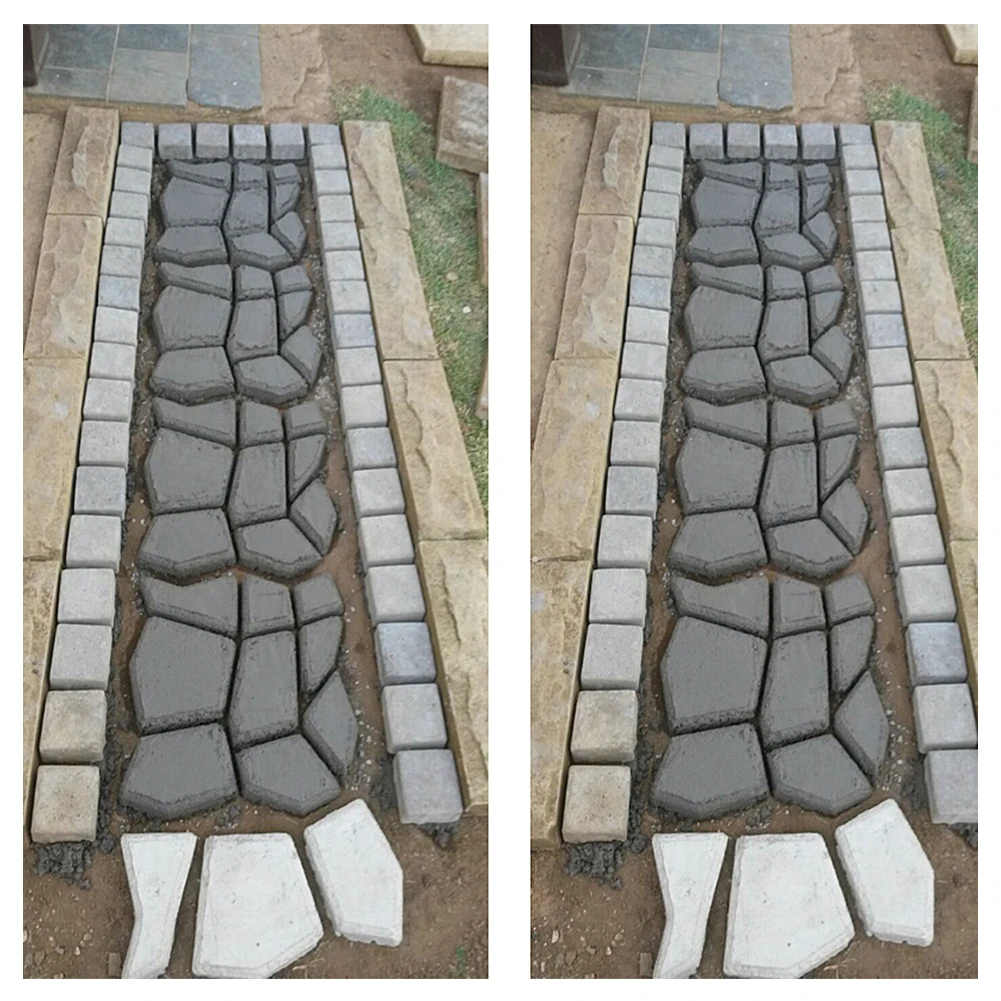 36*36 см Черный сад DIY пластиковое бетонирование плесень садовая лужайка