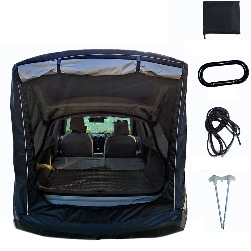

Car Trunk Tent SUV Universal Self-Driving Car Tail Extension Tent Outdoor Camping Rain and Sun Shade Awning Tent