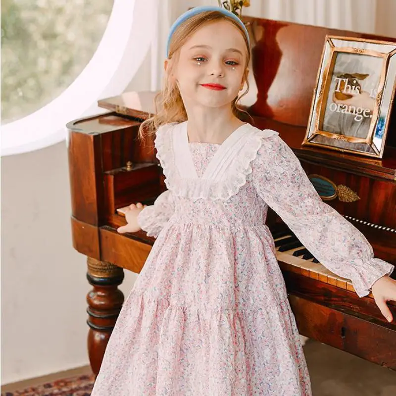 

Модное платье с цветочным рисунком для девочек; Детское платье для дня рождения, свадьбы, выпускного вечера; Вечерние платья; Детская одежда...