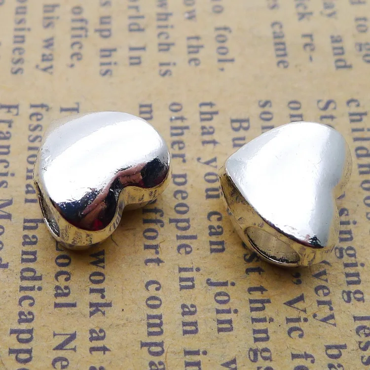 

LY1080 11 * 12mm 2.5G Antique Alloy heart Beads DIY Jewelry Accessories 50pcs/Bag