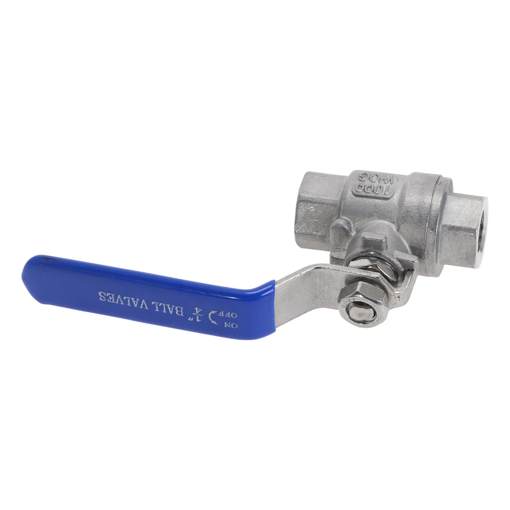 Женский шаровой клапан из нержавеющей стали SS304 2 шт. с виниловой ручкой Резьбовые