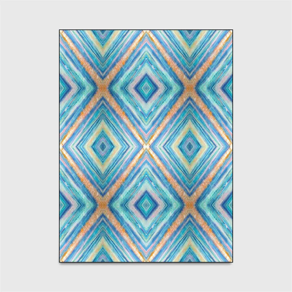 Синий акварельный бриллиантовый Фотофон в скандинавском стиле современный