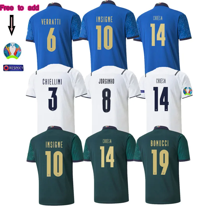 

Футбольные майки maglia italia 2021, футбольные майки, домашние ВЕРРАТТИ, футбольные майки CHIELLINI BONUCCI BELOTTI Away