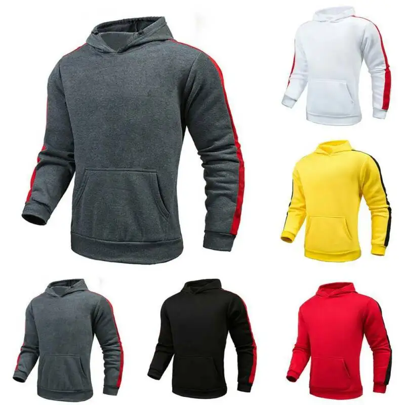 

Mens Hoodies Long Sleeve Winter Hooded Sweatshirt Tops Sports Pullover Jumper