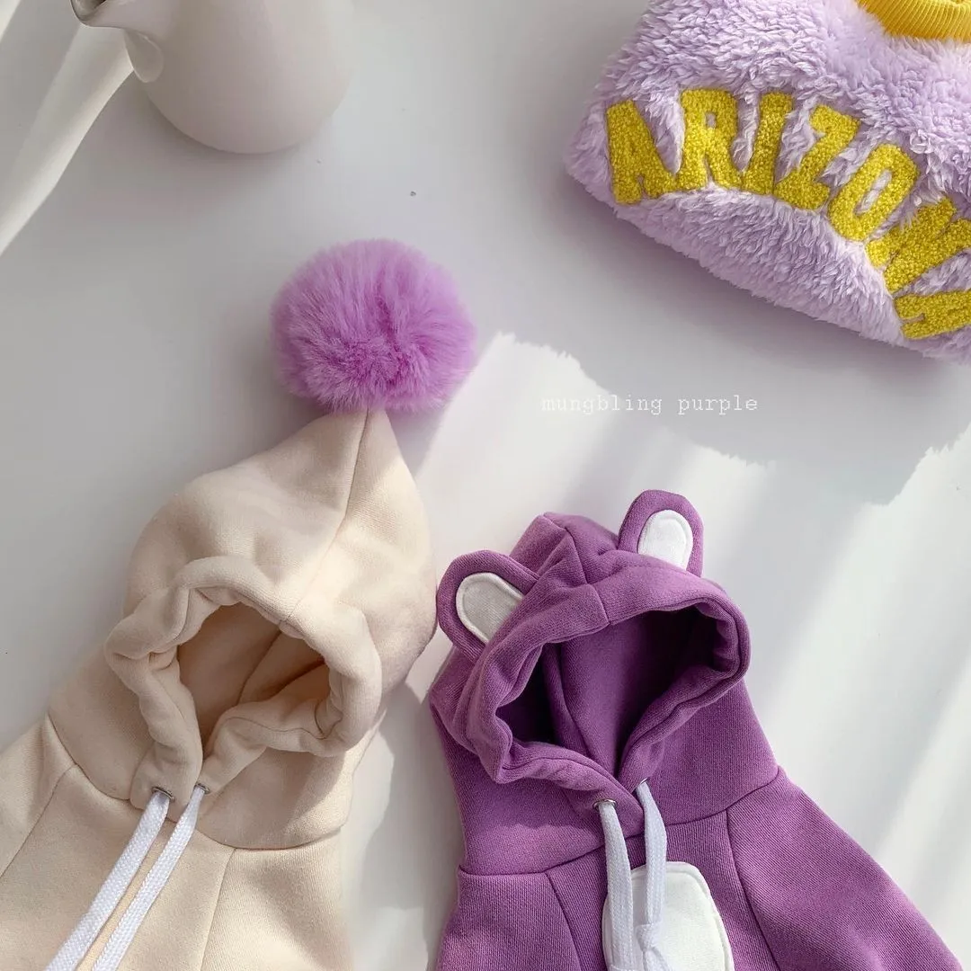 

Милая Одежда для собак Bear Ears, толстовка с капюшоном, Кашемировое теплое пальто для собак, куртка для маленьких и средних собак, искусственна...