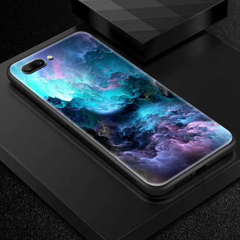 Чехол из закаленного стекла для huawei Enjoy 9s Honor 7A Pro 7C 7X 8A 8X9 10 Lite Magic 2 Play mate 20 Pro Nova2 3 4 Design Sky shell - Цвет: H109