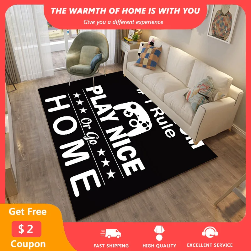 

Cartoon Kid Playing Mats Bedroom Bedside Bathroom Entrance Doormat Non-slip Washable Carpets for Living Room Drop Shipping tapis