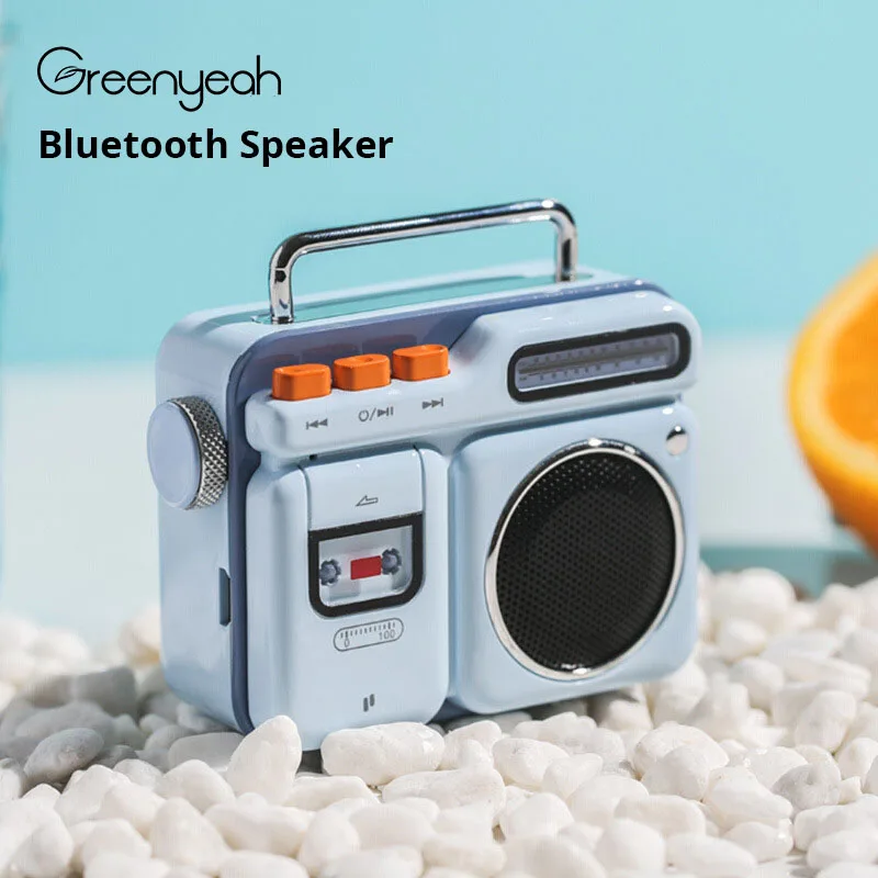 Bluetooth Speaker Art Mini Bluetooth Small Speaker Retro Radio Portable Cool Stone Speaker