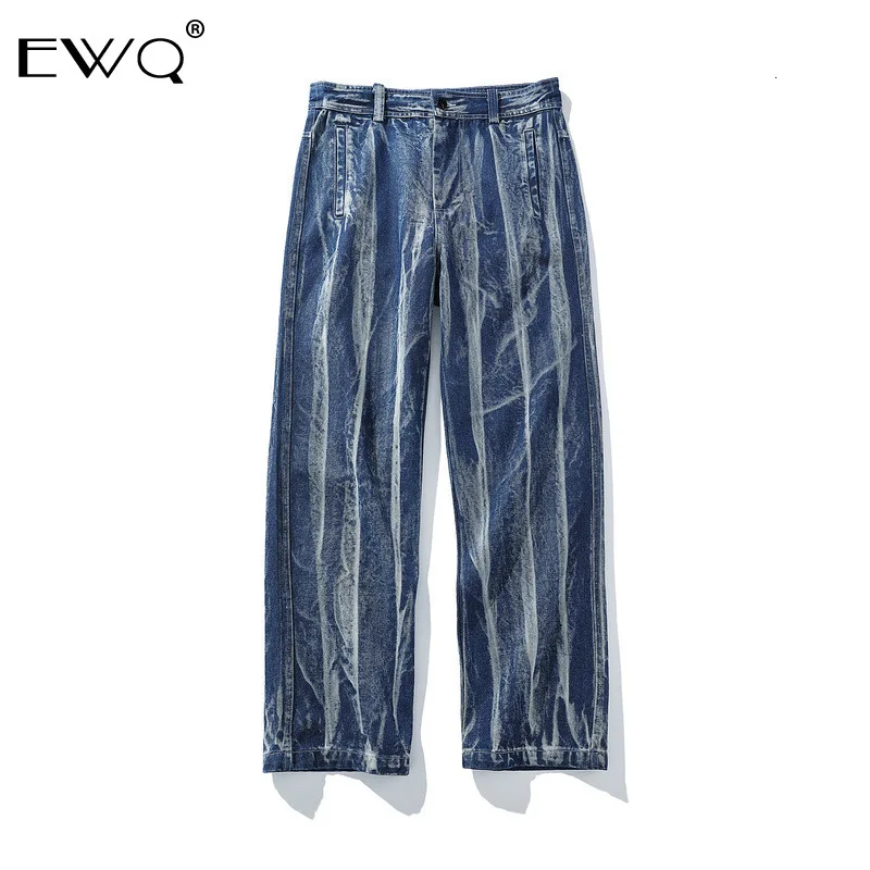 EWQ/новые модные мужские брюки 2020 Tide Tie-dyed Printting свободные широкие для мужчин High Street