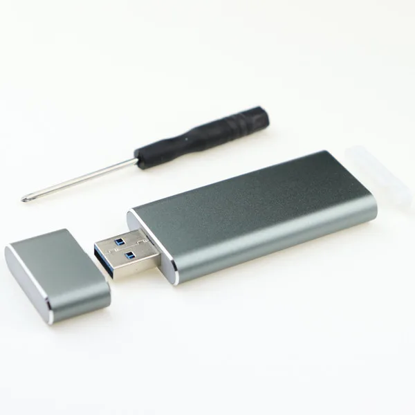 Серый Супер скорость 5 Гбит/с USB 3,0 до M.2 2230 2242 SSD корпус NGFF SATA-bus B Ключ внешний SSD адаптер Чехол Поддержка UASP - Цвет: Серый