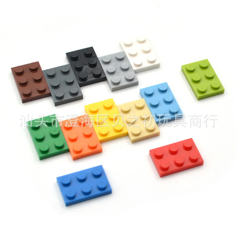 

100g Bulk Parts 2x3 Thin Bricks Building Blocks Plastic base Plate MOC Figure Model Assemble Educational Toys for Children 3021
