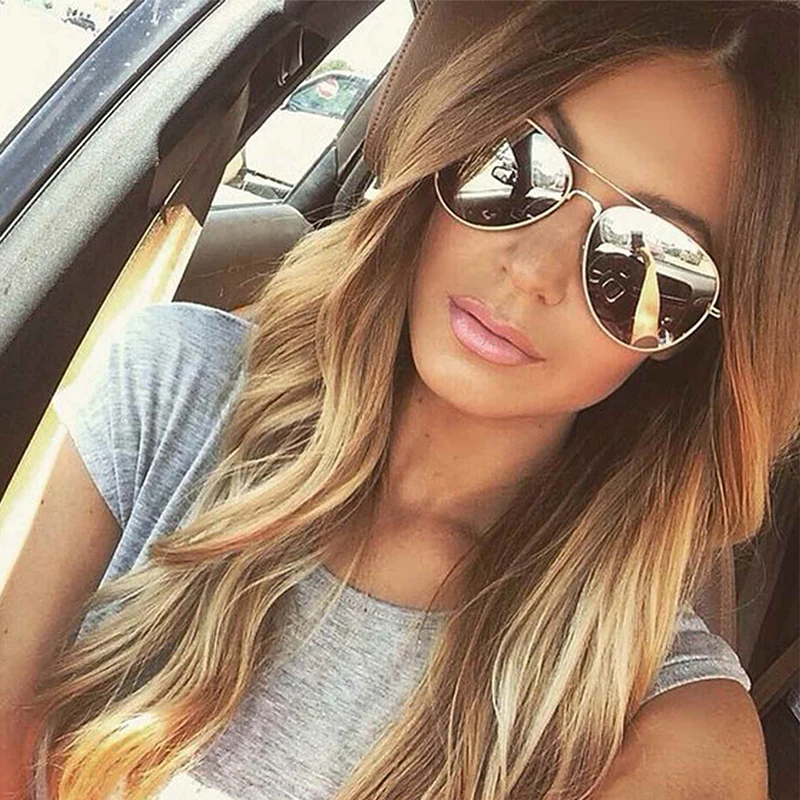 Женские и мужские солнцезащитные очки в овальной оправе стиле ретро UV400 новинка