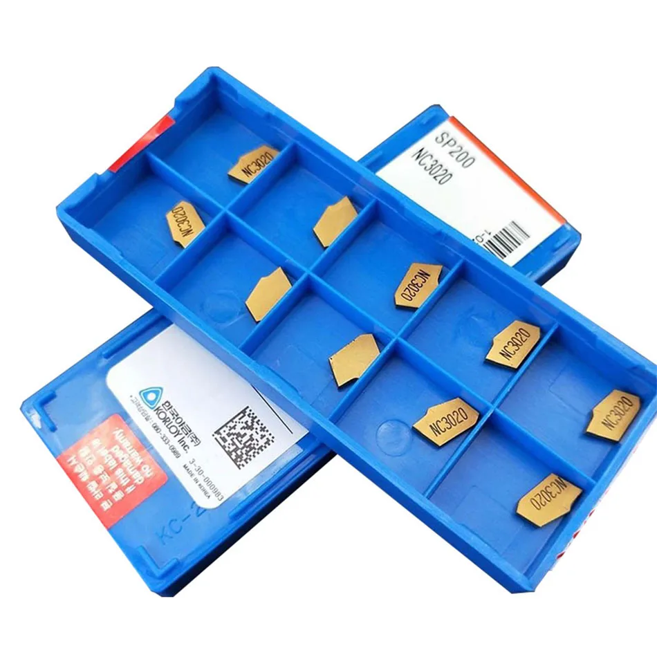 

Канавочный инструмент SP200 SP300 SP400 NC3020 NC3030 PC9030 PC9030, токарный резец из карбида вольфрама с одной головкой, 10 шт.