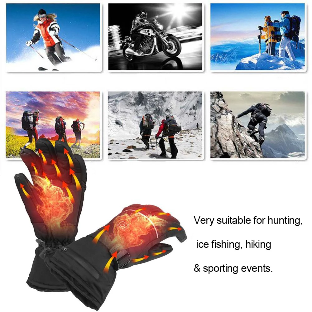 Мотоциклетные Перчатки Водонепроницаемые с подогревом Guantes Moto сенсорным экраном